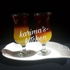 A picture of Hibiscus pineapple mocktail.