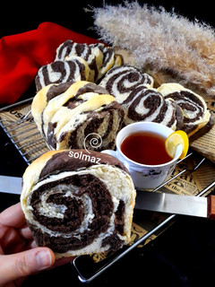 عکسی از دستور نان دو رنگ solmaz