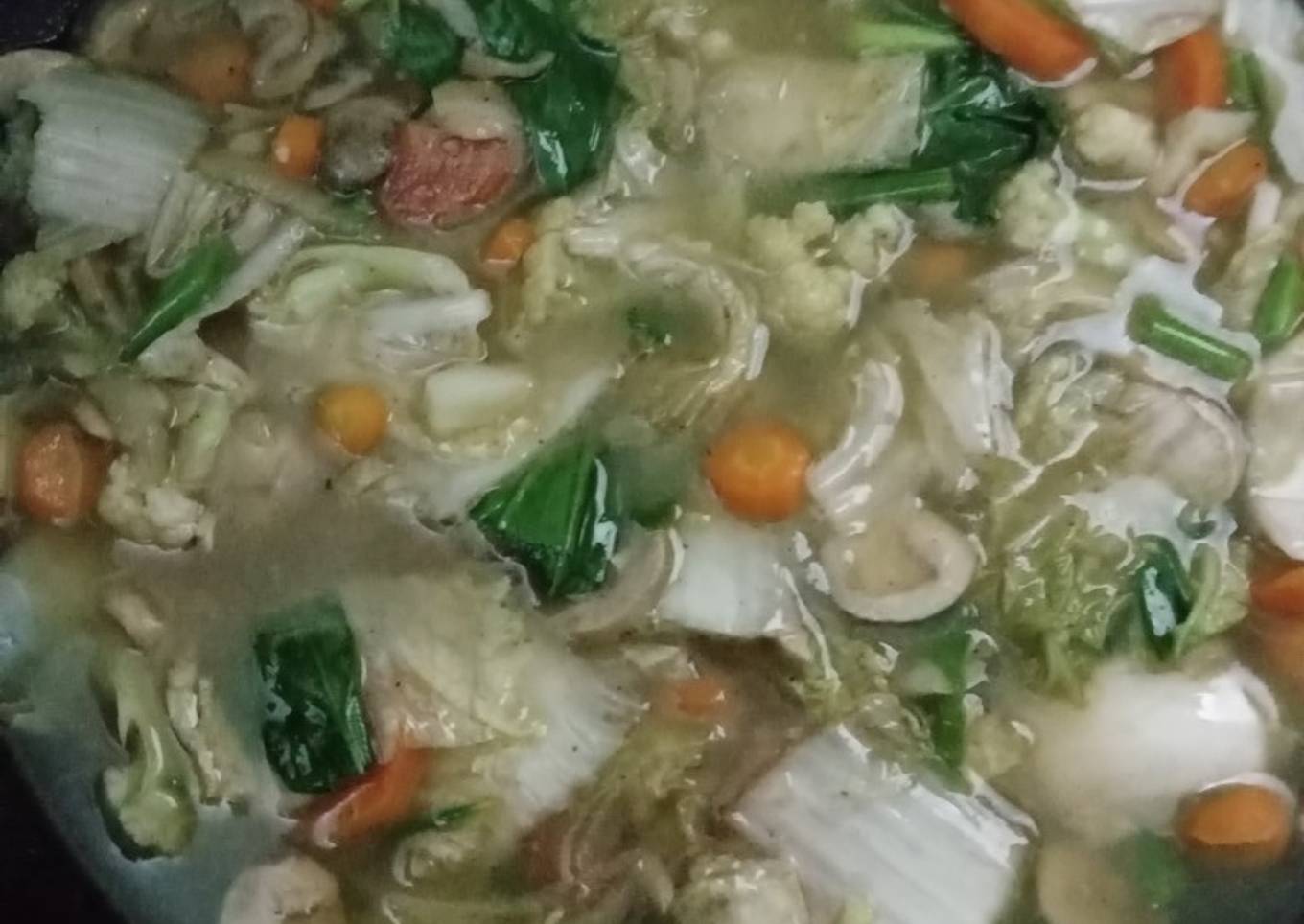 Capcay Sayur Jamur Merang