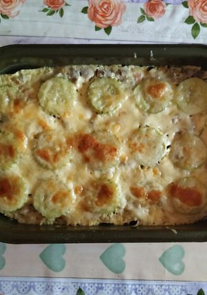 Rakott húsos zöldség recept fotója