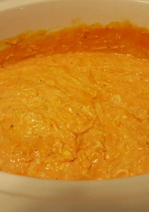 A picture of Buffalo chicken dip.