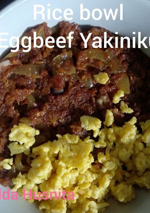 Foto resep Rice Bowl Eggbeef Yakiniku