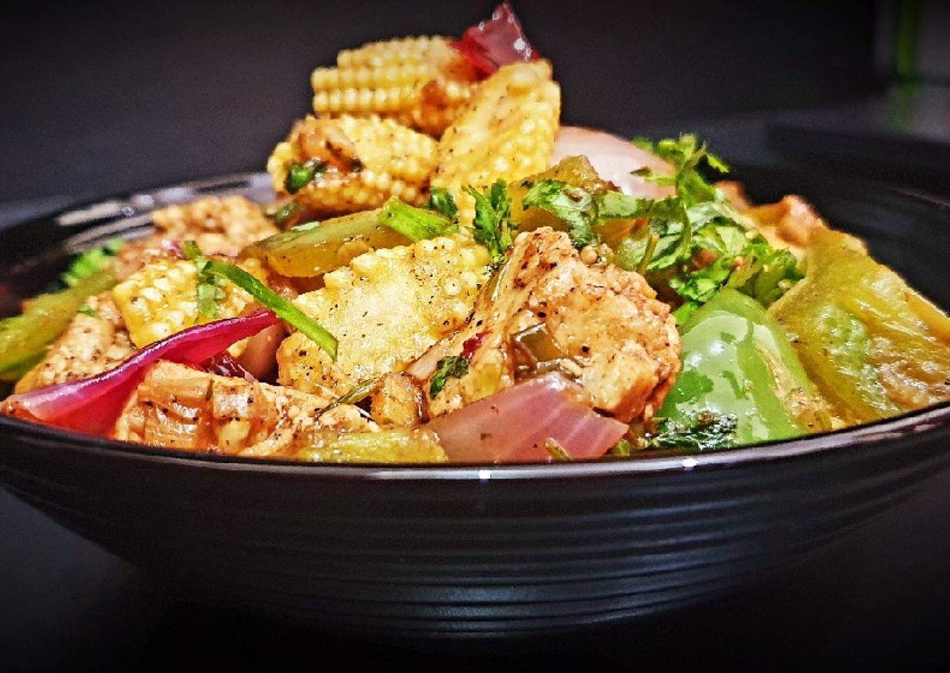 Baby corn - Paneer Chilli Garlic