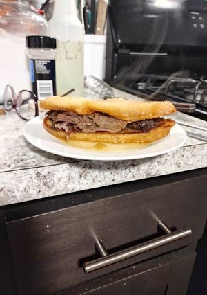 A picture of Italian Beef sandwiches.