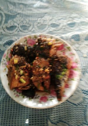 Hình của món Cá ba sa kho nước dừa.