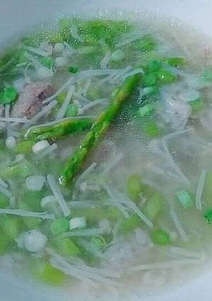 Hình của món Súp cua măng tây.