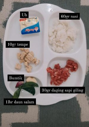 Foto resep Bubur daging sapi tempe favorite mpasi day 8