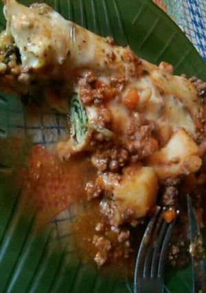 Una foto de Canelones de verdura