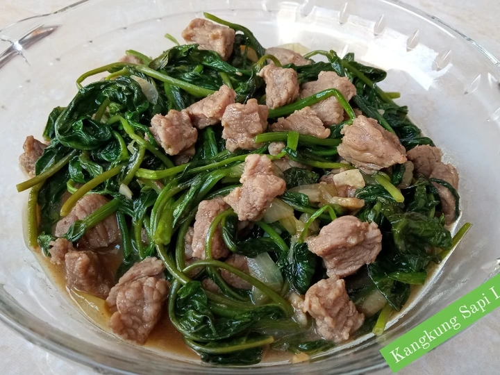 Cara Gampang Menyiapkan Resep Kangkung Sapi Lada Hitam Anti Ribet, Mantap Sekali
