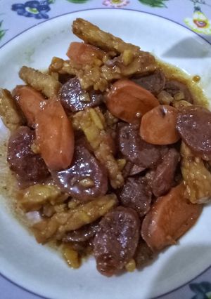 Foto resep Lapchiong kecap (sosis sapi, tempe)