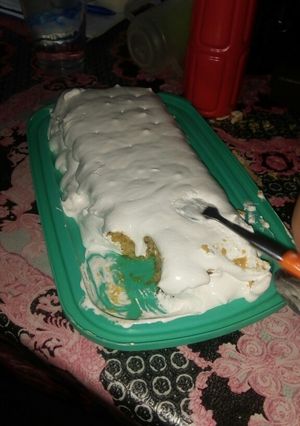 Una foto de Postre de manzana (receta Chilena)