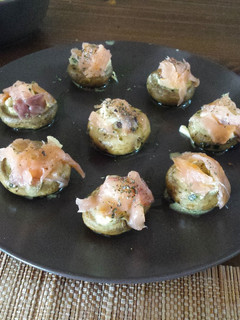 Una foto de Champiñones rellenos especiales