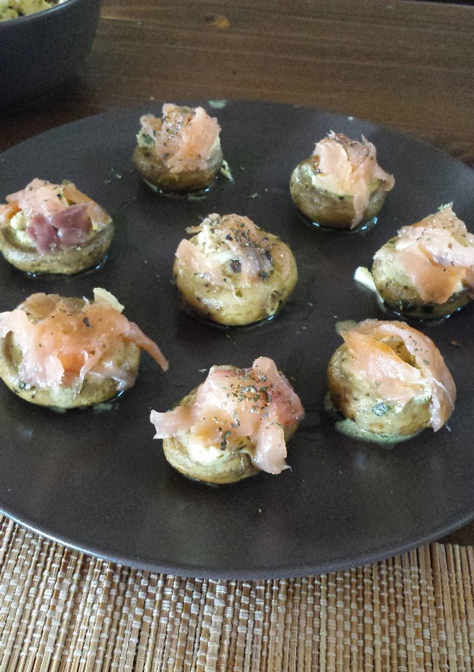 Una foto de Champiñones rellenos especiales