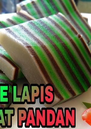 Foto resep Kue lapis coklat pandan