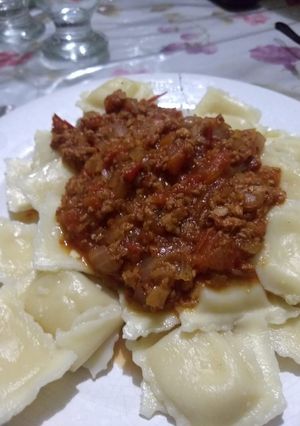 Una foto de Salsa boloñesa vegana