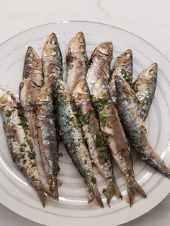 Una foto de Sardinas en freidora de aire