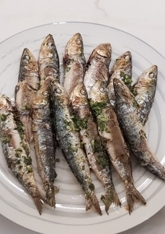 Una foto de Sardinas en freidora de aire