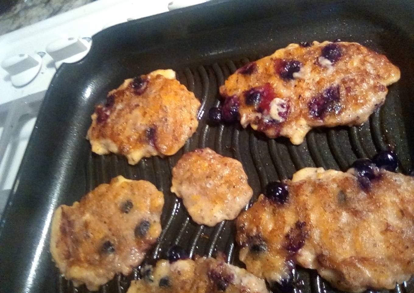 Blueberry Plantain Pancakes