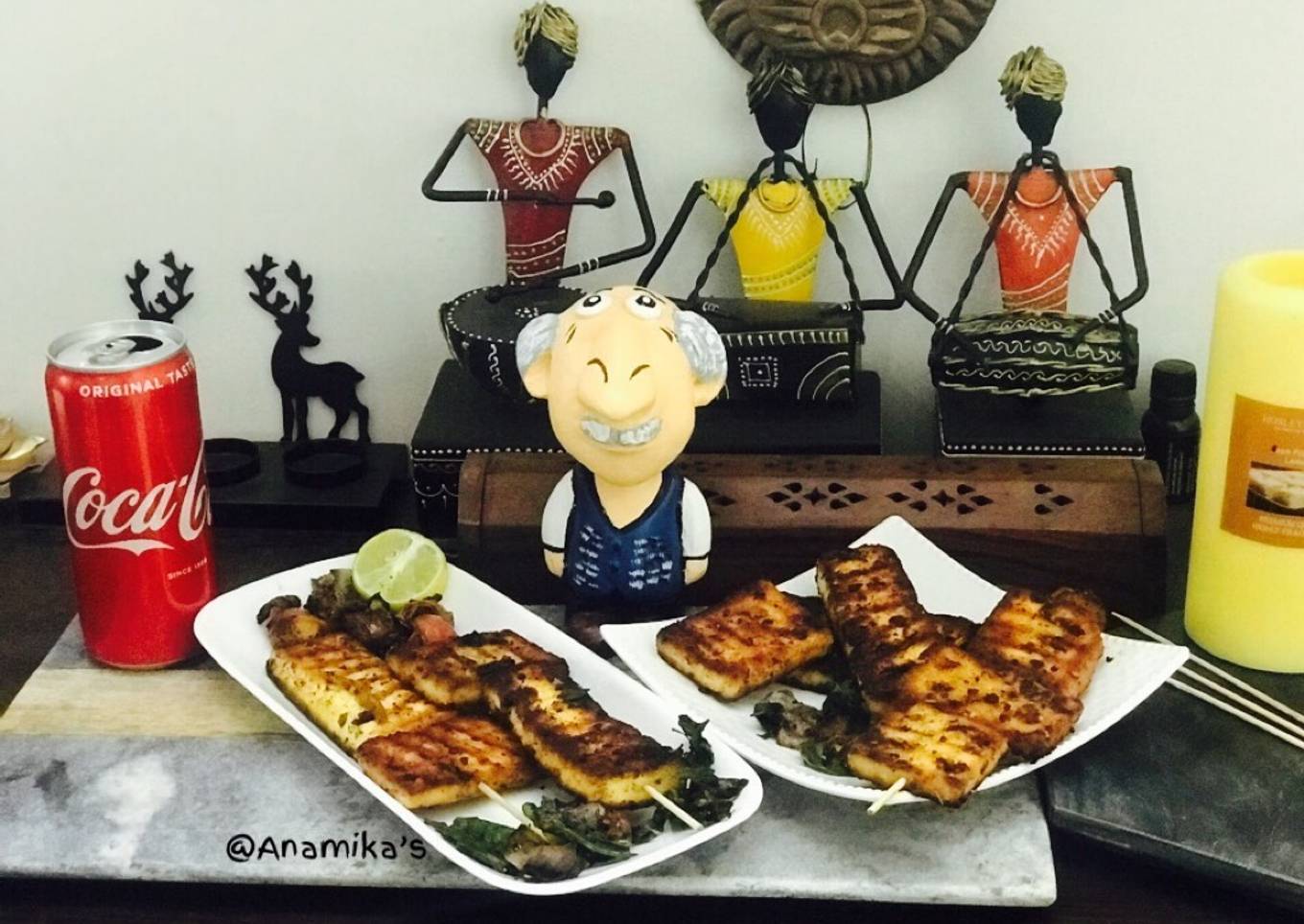Peri Peri Sesame Grilled Paneer Recipe