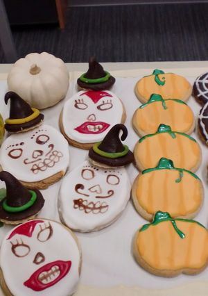 Una foto de Galletas de mantequilla y jengibre halloween