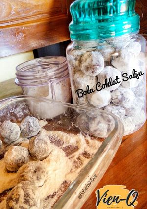 Foto resep Bola-bola Coklat Salju. Cookies murah anti ribet. (Dapur Mak Bee)