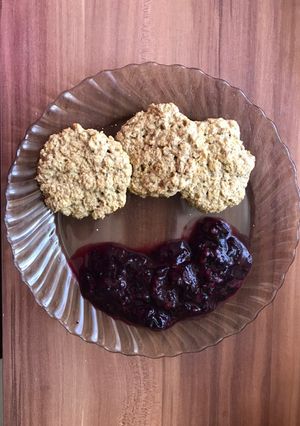 Almás zabkeksz recept fotója