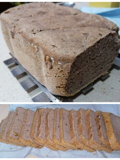 Una foto de Pan de trigo de sarraceno con nueces SIN GLUTEN panificadora