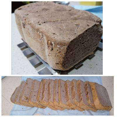 Pan de trigo sarraceno y sobrasada: receta para horno y panificadora