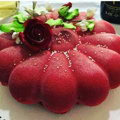 Foto di Bavarese al pistacchio mousse al cioccolato fondente