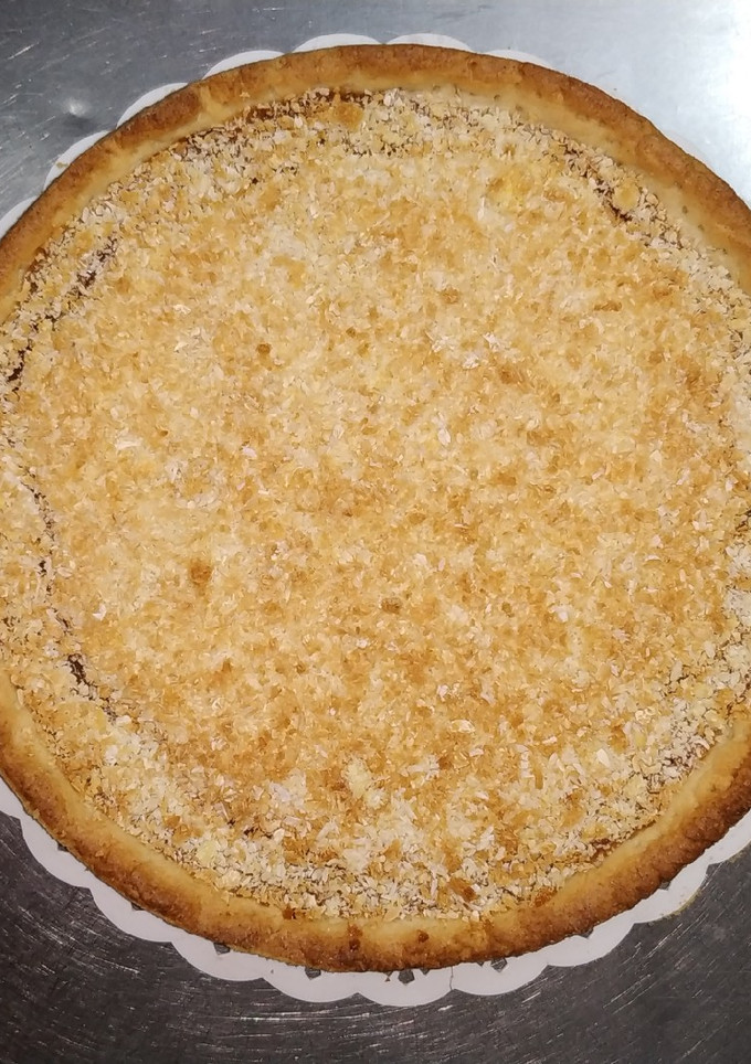 Una foto de Tarta de coco y dulce de leche
