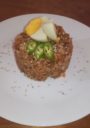 Una foto de Arroz yakimeshi