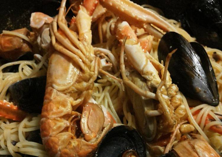 Spaghetti al sapore di mare 🐟🐟🐟🐟🦐