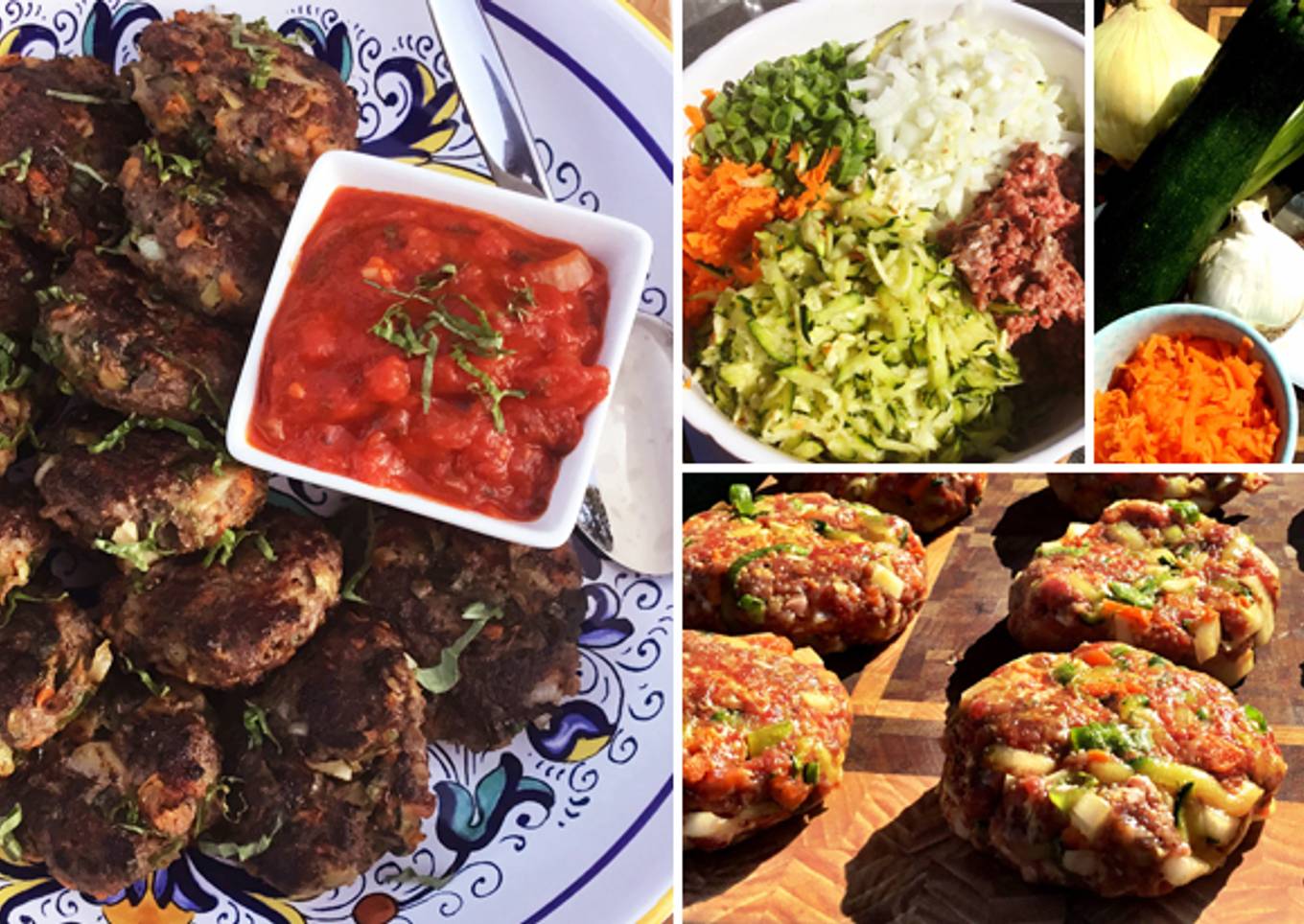 Steps to Prepare Award-winning Wagyu Beef Breakfast Sausage and
Zucchini Cakes