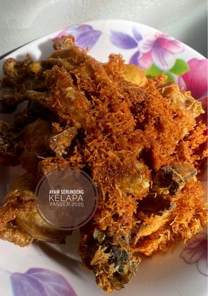 Foto resep Ayam serundeng kelapa