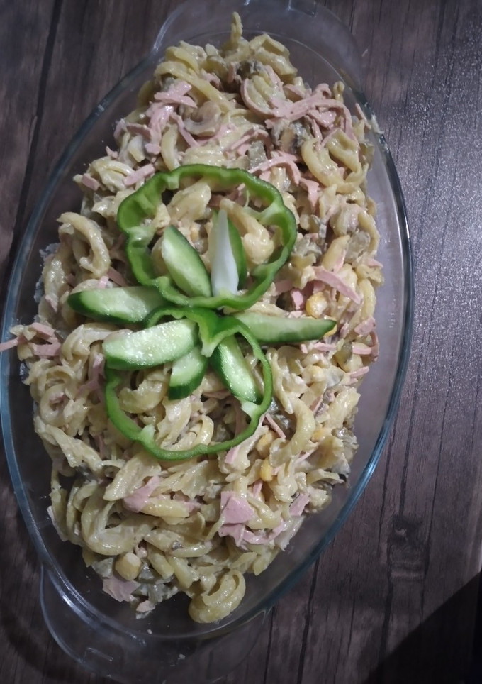 عکسی از دستور سالاد ماکارونی 😍🍝