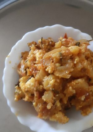 A picture of Paneer-Potato Bhurji.