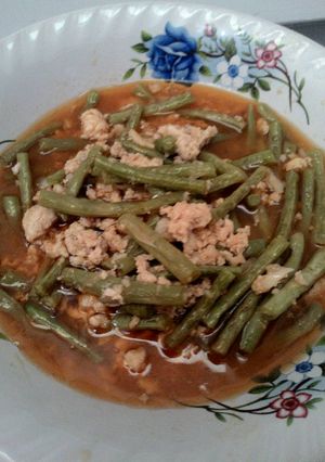 Foto resep Baby buncis tumis ayam