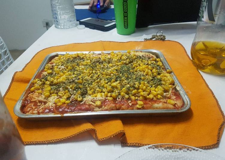 Pizza frango integral - Tudogosreceitas