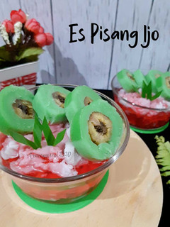 Foto resep Es Pisang Ijo