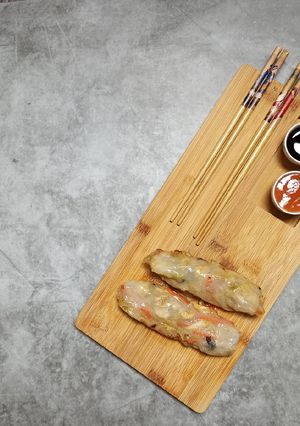 Una foto de Rollitos de primavera