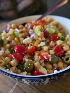 A picture of Orzo salad.