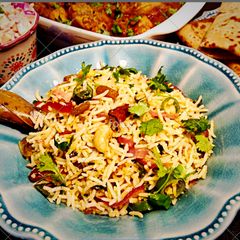 A picture of Fennel Spiced Biryani Pulao.