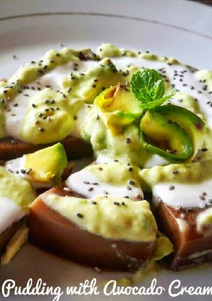 Foto resep Cinnamon Pudding with Avocado Cream Ketofy