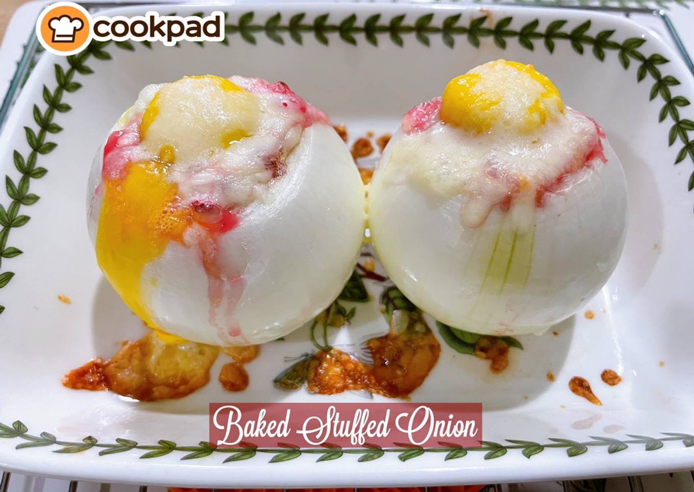 👩‍🍳Baked Stuffed Onion🧅