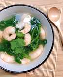 Canh Cải Xoong Nấu Tôm Nguyên Con