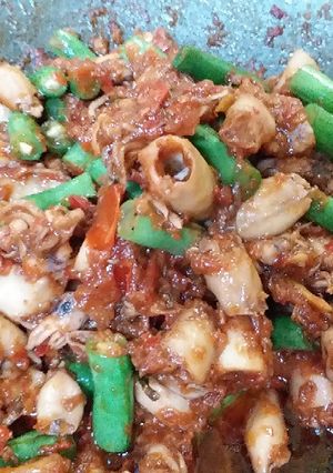 Foto resep Cumi asin Pedas