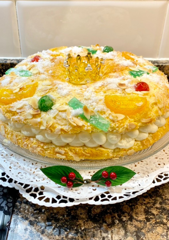 Una foto de Roscón de reyes muy esponjoso “sin gluten”
