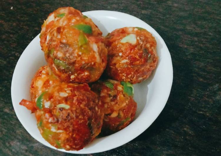 Step-by-Step Guide to Prepare Homemade Manchurian balls in appe pan