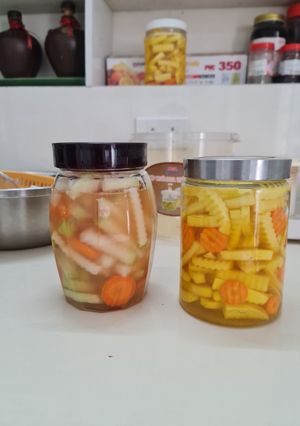 Hình của món Củ cải muối vàng.
