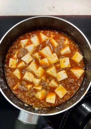 Hình của món Đậu hũ Tứ Xuyên bò (mapo tofu).